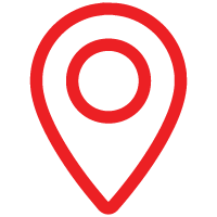 Red postcode icon